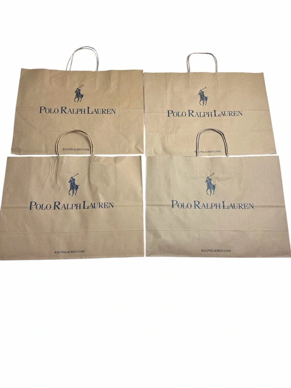 Polo Ralph Lauren Store Paper Shopping Bags 4 Large and 5 Small Bags